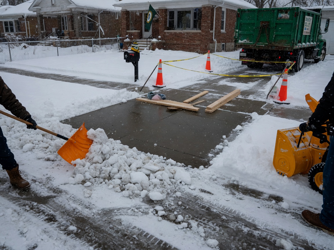 How to Prepare Your Milwaukee Driveway for Dumpster Delivery in Winter